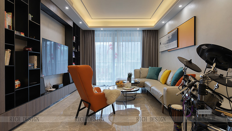 博林天瑞140平層裝修設(shè)計(jì)實(shí)景圖