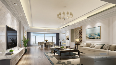 香山美墅現(xiàn)代風(fēng)格220平裝修效果圖