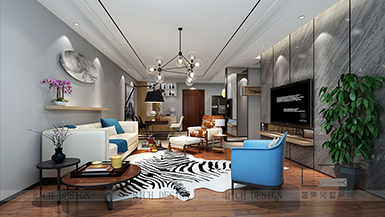 星海名城現(xiàn)代風(fēng)格141平裝修設(shè)計效果圖