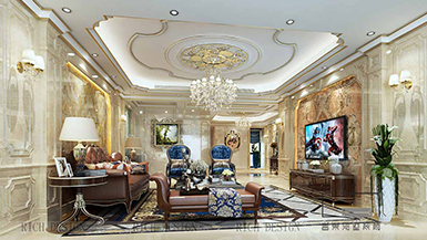 中洲中央公園歐式風格257平設計效果圖