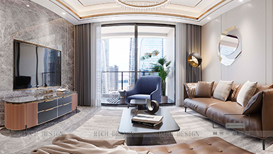 天璽一號(hào)129平現(xiàn)代風(fēng)格裝修設(shè)計(jì)