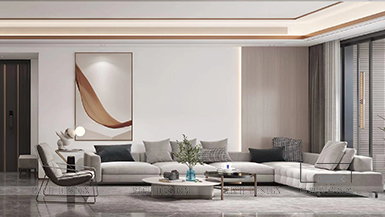 深業(yè)新岸線140平現(xiàn)代輕奢裝修設(shè)計