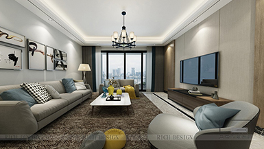 蛇口水灣1979現(xiàn)代風格150平裝修設計