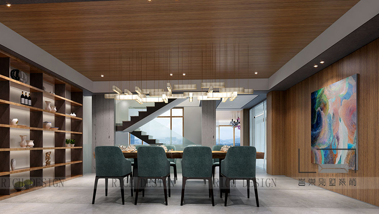 中航元嶼?，F(xiàn)代風(fēng)格500平設(shè)計(jì)效果