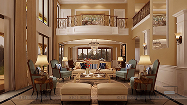 曦城別墅歐式風(fēng)格1000平室內(nèi)裝修設(shè)計(jì)
